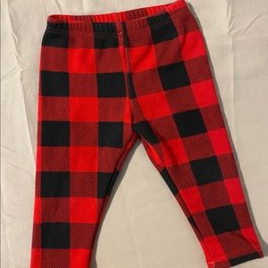 Red Plaid Fleece Pants